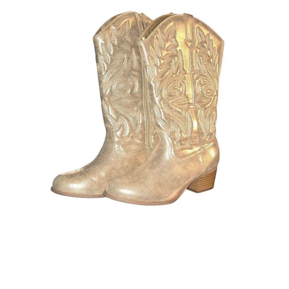 Torrid Gold Heeled Boots